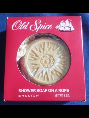 Vintage Old Spice Shower Soap on a Rope